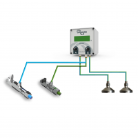 Installation CNC Coolant Recycling Splitter Unit