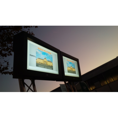 Wall mounted outdoor TV cabinets for businesses