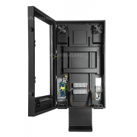 drive thru digital signage with door open