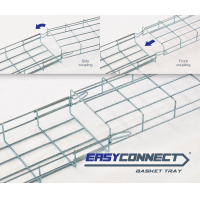 EASYCONNECT basket cable tray reversed assembling