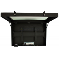 PLASMA l&#39;enceinte vue de face de l&#39;unité avec la porte ouverte