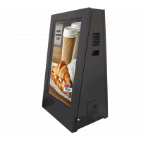 डिजिटल ए-बोर्ड बाईं ओर का दृश्य।