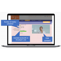 Sistema di gestione dei contenuti del software di segnaletica digitale Airgoo.