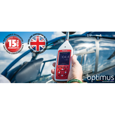 Optimus Green meter tahap bunyi dengan pengesanan nada
