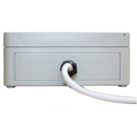 uitzicht vanaf de voorkant van de radio-ontvanger