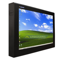 tv screen protector Widok z prawej strony z monitorem na